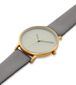 Gold and Slate Grey with Grey Watch | Lyka by Votch - Bare Fashion