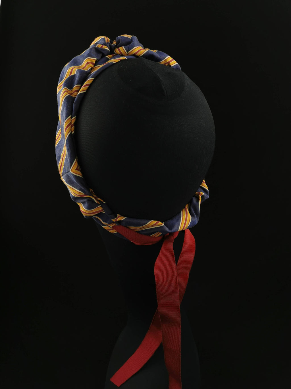 Vintage Grifoni Head Scarf in Cotton and Grosgrain by JCN Fascinators - Bare Fashion