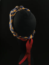 Load image into Gallery viewer, Vintage Grifoni Head Scarf in Cotton and Grosgrain by JCN Fascinators - Bare Fashion
