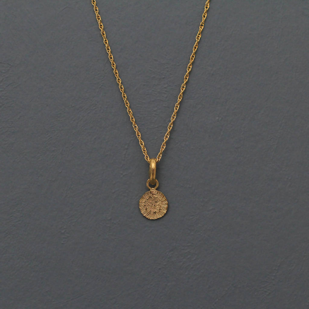 Round Tag Necklace by April March Jewellery - Bare Fashion