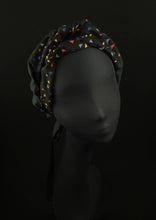 Load image into Gallery viewer, Multicolor Geometric Head Scarf in Cotton by JCN Fascinators - Bare Fashion
