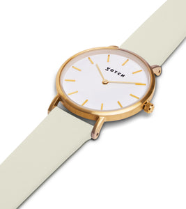 Gold & Linen Watch | Petite by Votch - Bare Fashion