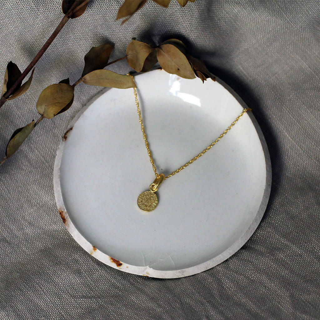 Round Tag Necklace by April March Jewellery - Bare Fashion