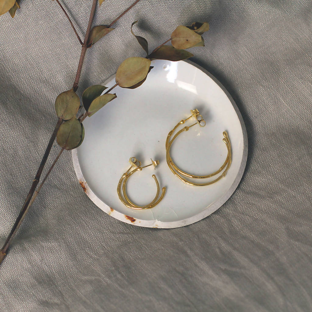 Textured Hoops by April March Jewellery - Bare Fashion
