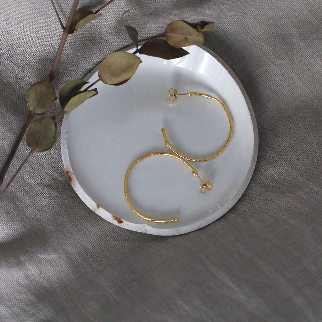 Textured Hoops by April March Jewellery - Bare Fashion
