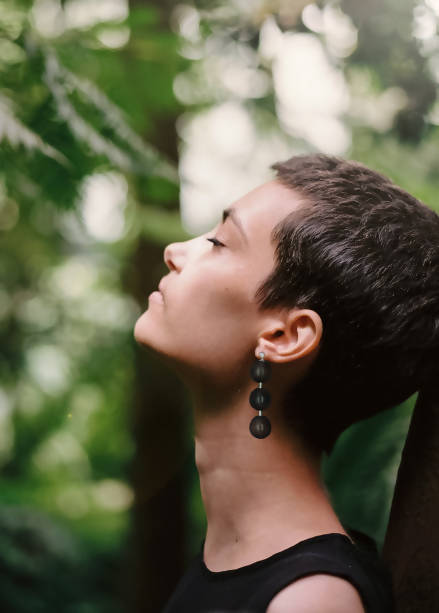 Lana Triple Bead Earrings by Silverwood® jewellery - Bare Fashion