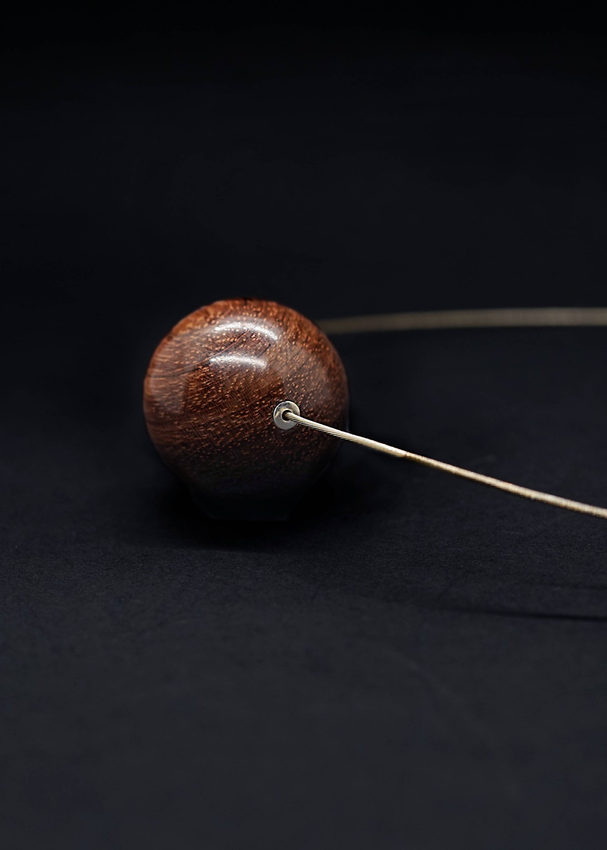 Gaia Bead and Cable Necklace - Red wood by Silverwood® jewellery - Bare Fashion