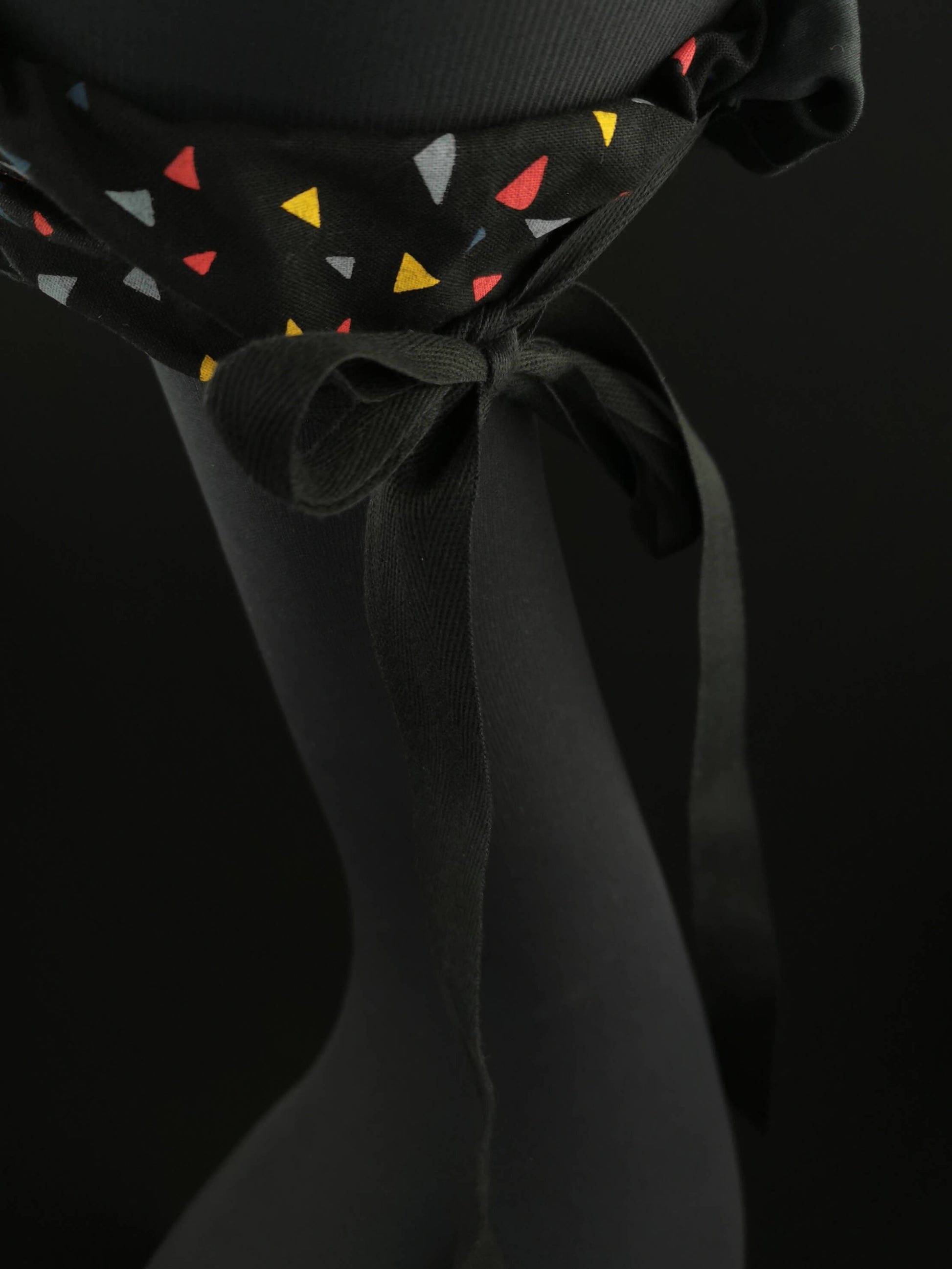 Multicolor Geometric Head Scarf in Cotton by JCN Fascinators - Bare Fashion