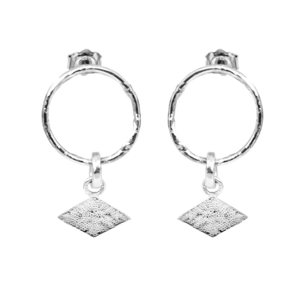 Textured Shapes Statement Earrings by April March Jewellery - Bare Fashion