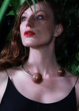 Load image into Gallery viewer, Gaia Double Sphere Torque Necklace by Silverwood® jewellery - Bare Fashion
