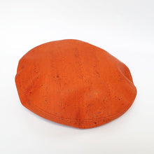 Load image into Gallery viewer, Fabrikk Cork Beret | Orange | Vegan Leather by FABRIKK - Bare Fashion

