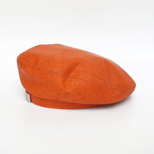 Load image into Gallery viewer, Fabrikk Cork Beret | Orange | Vegan Leather by FABRIKK - Bare Fashion
