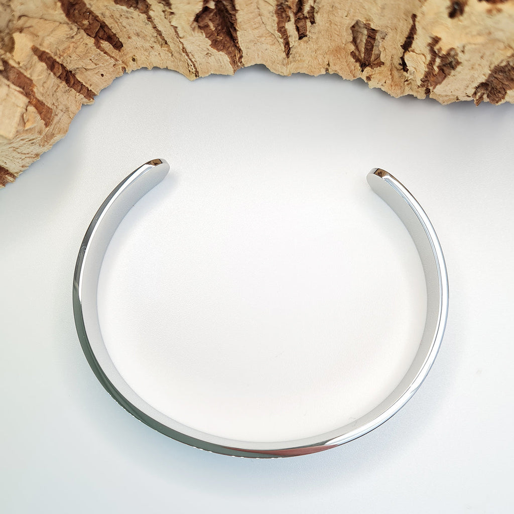 Fabrikk Eco Cork Bangle | Green Mock-Python by FABRIKK - Bare Fashion