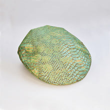 Load image into Gallery viewer, Fabrikk Cork Flat Cap | Green Python Skin | Vegan Leather by FABRIKK - Bare Fashion
