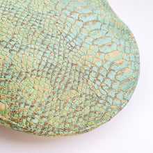 Load image into Gallery viewer, Fabrikk Cork Flat Cap | Green Python Skin | Vegan Leather by FABRIKK - Bare Fashion
