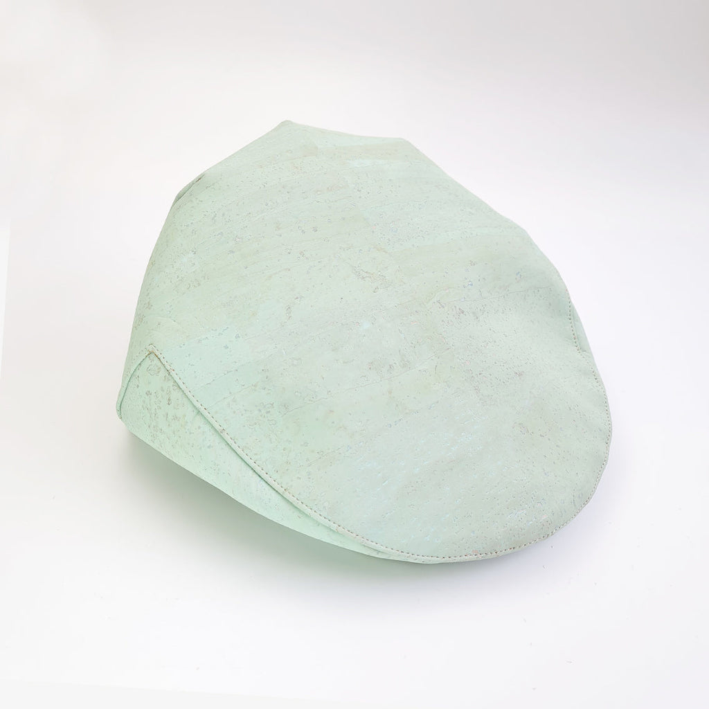 Fabrikk Cork Flat Cap | Mint Green | Vegan Leather by FABRIKK - Bare Fashion