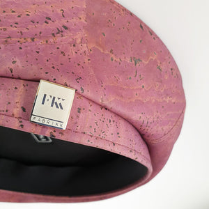 Fabrikk Cork Beret | Purple Music | Vegan leather by FABRIKK - Bare Fashion