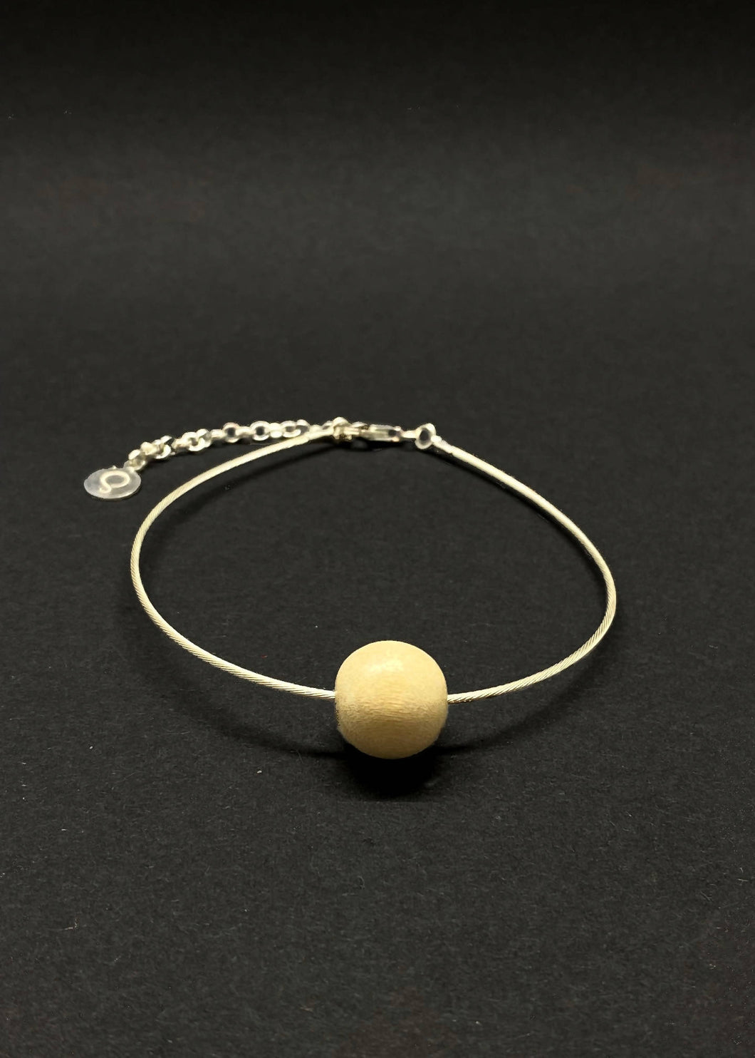 Lana Small Light Bead Cable Bracelet - Unisex by Silverwood® jewellery - Bare Fashion