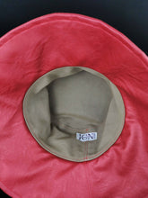 Load image into Gallery viewer, Bucket Hat in Metallic Red Vegan Leather by JCN Fascinators - Bare Fashion
