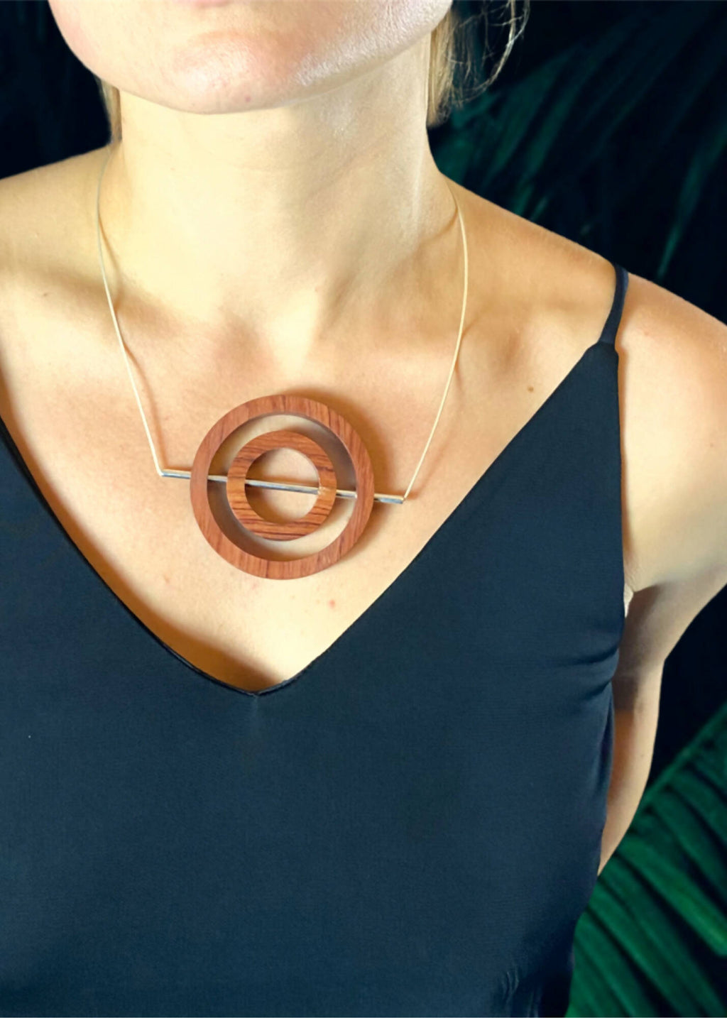 Iris Concentric Circle Necklace by Silverwood® jewellery - Bare Fashion