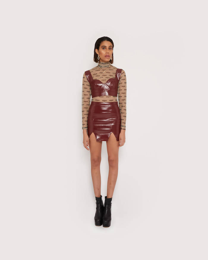 Vegan Mesh Bodysuit by Sarah Regensburger - Bare Fashion