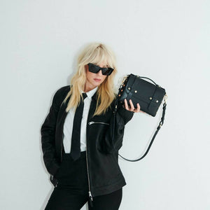 The Black WEEK/END Vegan Crossbody by FRIDA ROME - Bare Fashion