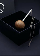 Load image into Gallery viewer, Gaia Large Sphere &amp; Silver Tube Necklace - Long by Silverwood® jewellery - Bare Fashion
