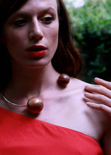 Load image into Gallery viewer, Gaia Double Sphere Torque Necklace by Silverwood® jewellery - Bare Fashion
