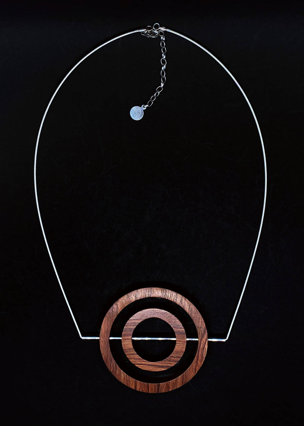 Iris Concentric Circle Necklace by Silverwood® jewellery - Bare Fashion