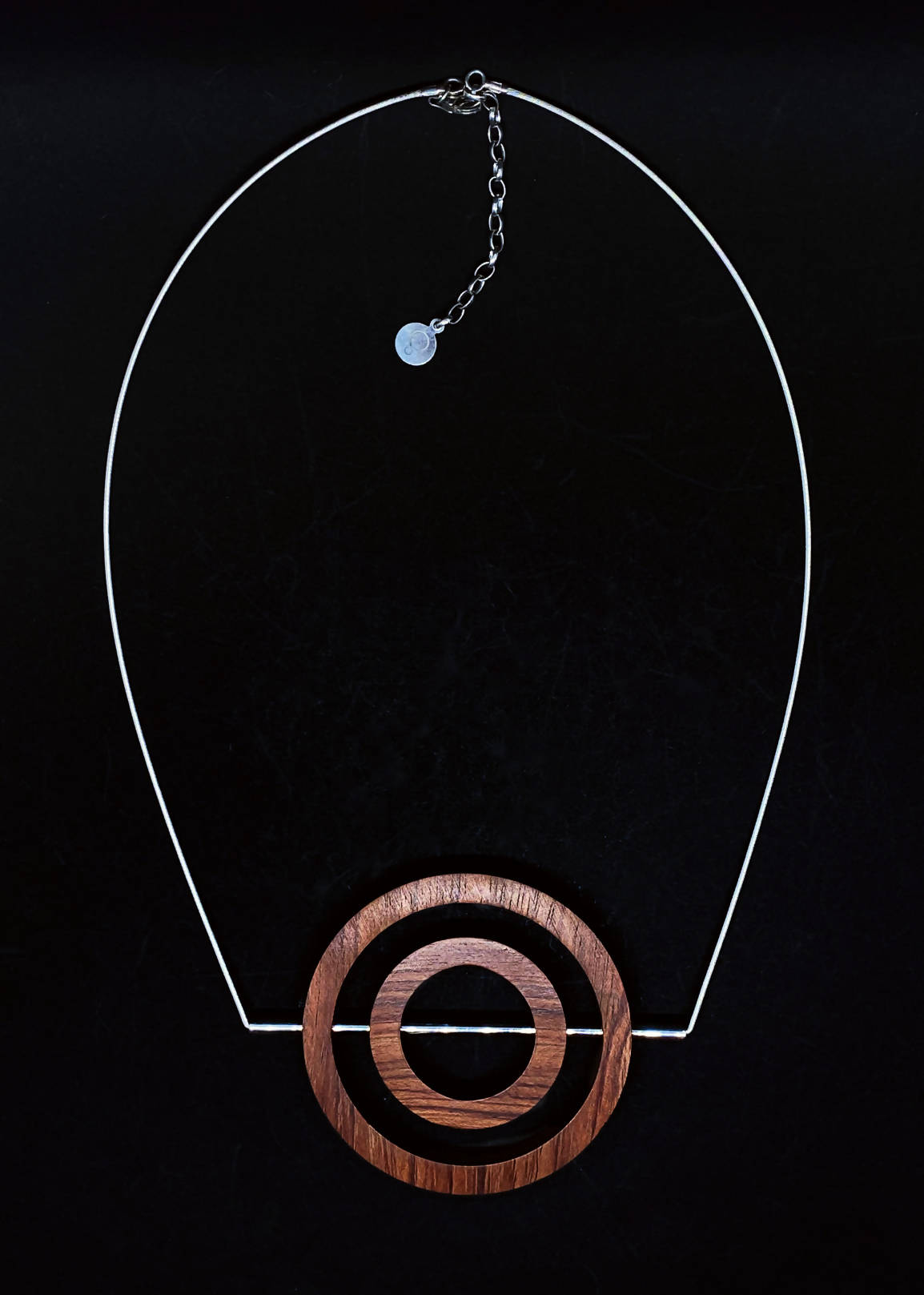 Iris Concentric Circle Necklace by Silverwood® jewellery - Bare Fashion