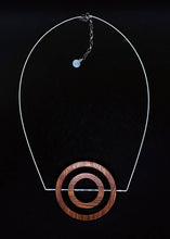 Load image into Gallery viewer, Iris Concentric Circle Necklace by Silverwood® jewellery - Bare Fashion
