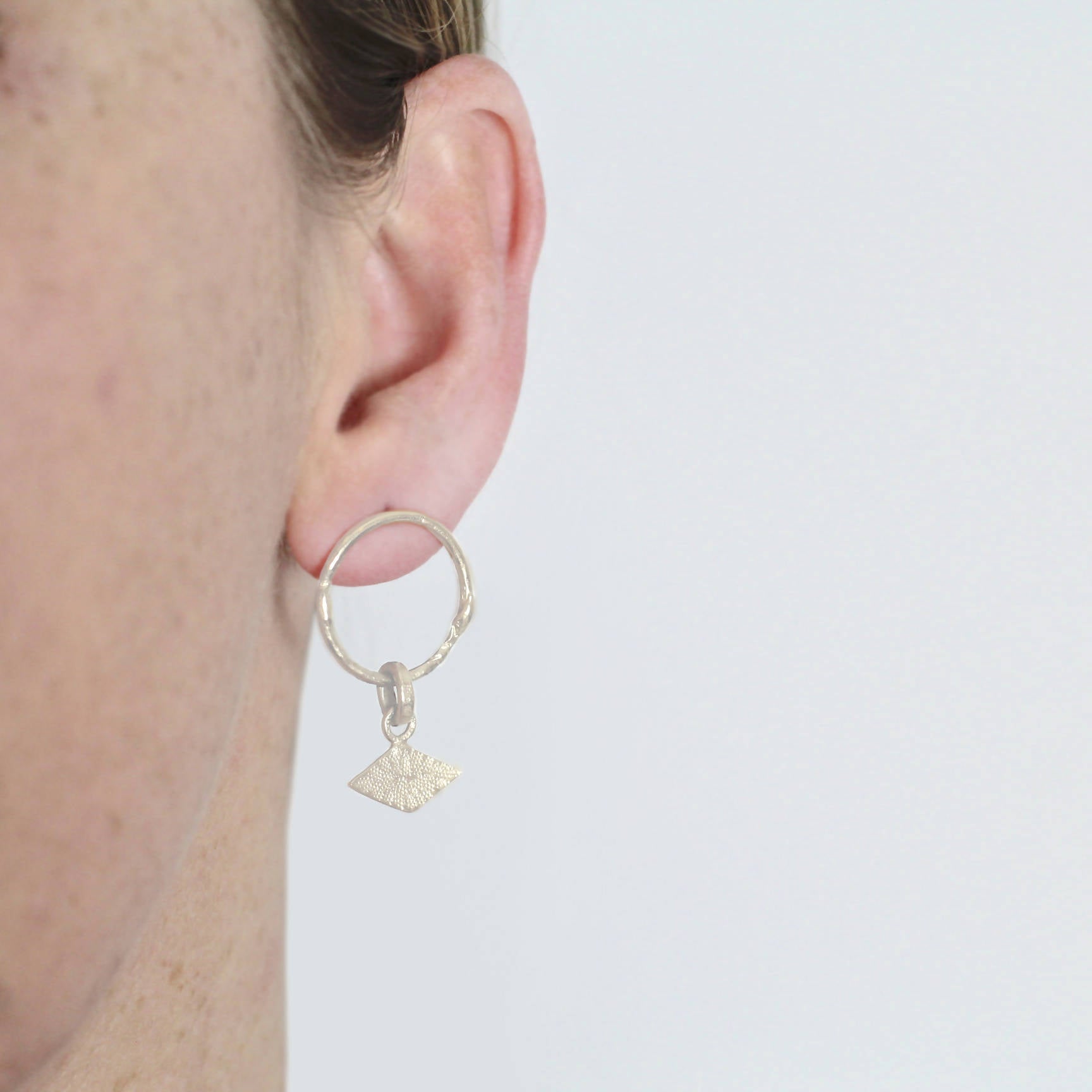 Textured Shapes Statement Earrings by April March Jewellery - Bare Fashion