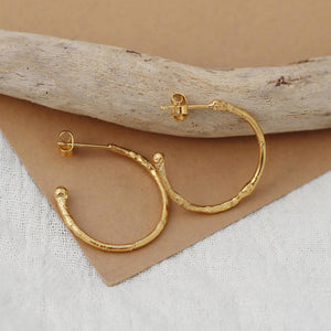 Textured Hoops by April March Jewellery - Bare Fashion