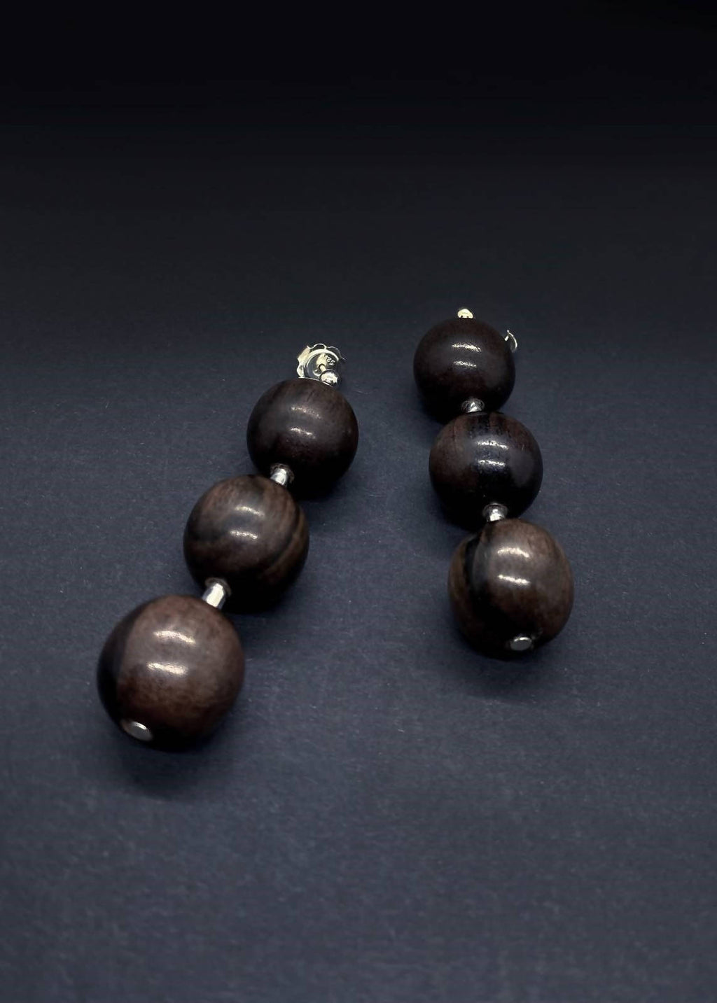 Lana Triple Bead Earrings by Silverwood® jewellery - Bare Fashion